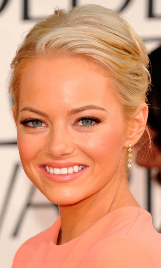 Emma Stone Opts For A Nude Pink Lipstick To Complement Her Glowing Tan, 2011
