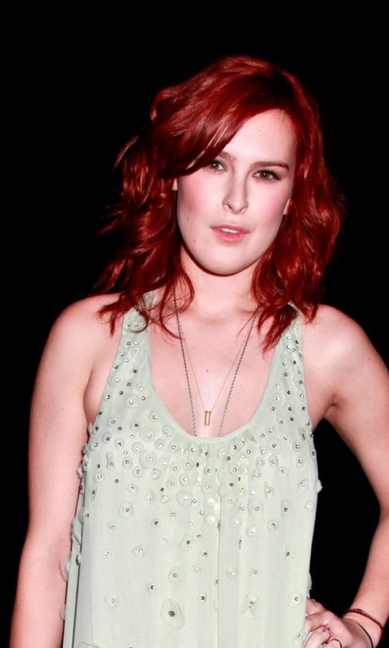 Rumer Willis Maintains Her Red Hair Colour By Keeping Her Hairstyle Sleek And Shiny, 2011