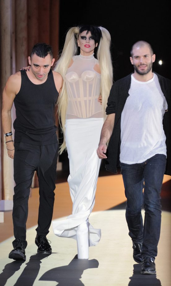 Lady Gaga Hits The Catwalk At The Thierry Mugler AW11 Show At Paris Fashion Week