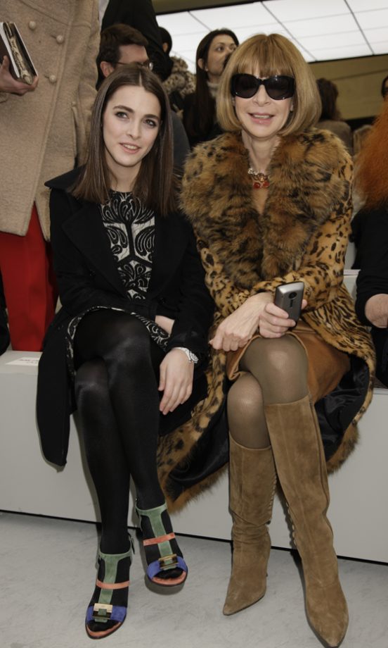Anna Wintour And Bee Shaffer At The Autumn/Winter 2011 Celine Show at Paris Fashion Week
