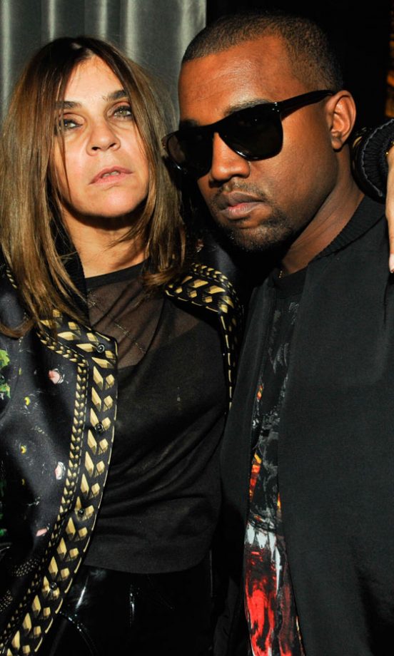 Carine Roitfeld And Kanye West At Paris Fashion Week, 2011