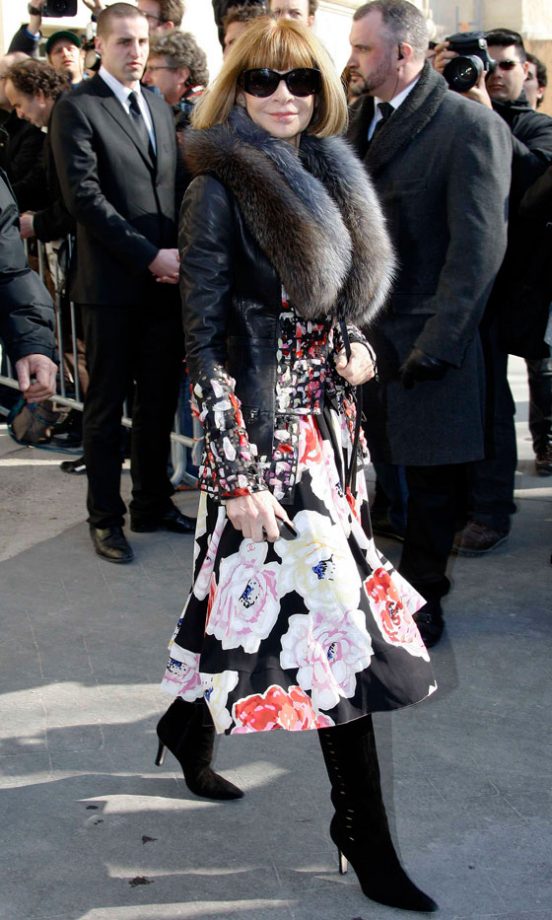 Anna Wintour At The Chanel AW11 Fashion Show During Paris Fashion Week, 2011