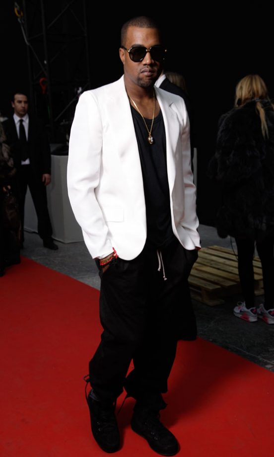 Kanye West At The Chanel AW11 Fashion Show During Paris Fashion Week, 2011