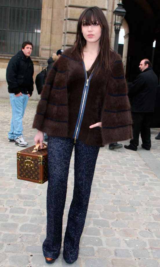 Daisy Lowe At Louis Vuitton AW11 During Paris Fashion Week, 2011