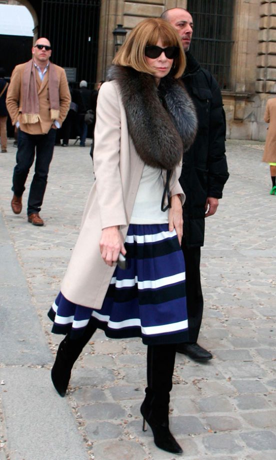 Anna Wintour At Louis Vuitton AW11 During Paris Fashion Week, 2011