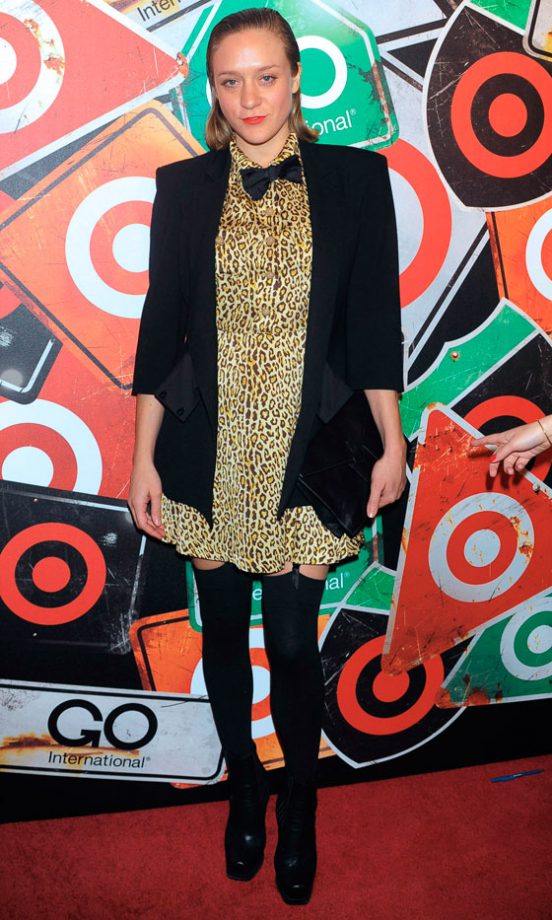 Chloë Sevigny Works The Animal Print In A Dress From Her Collection For Opening Ceremony At A Target Party In New York, March 2011