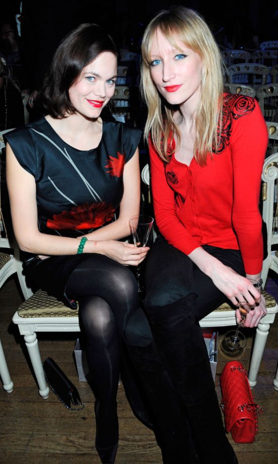Jasmine Guinness And Jade Parfitt On The Front Row At The Vanessa G Launch Party, 2011