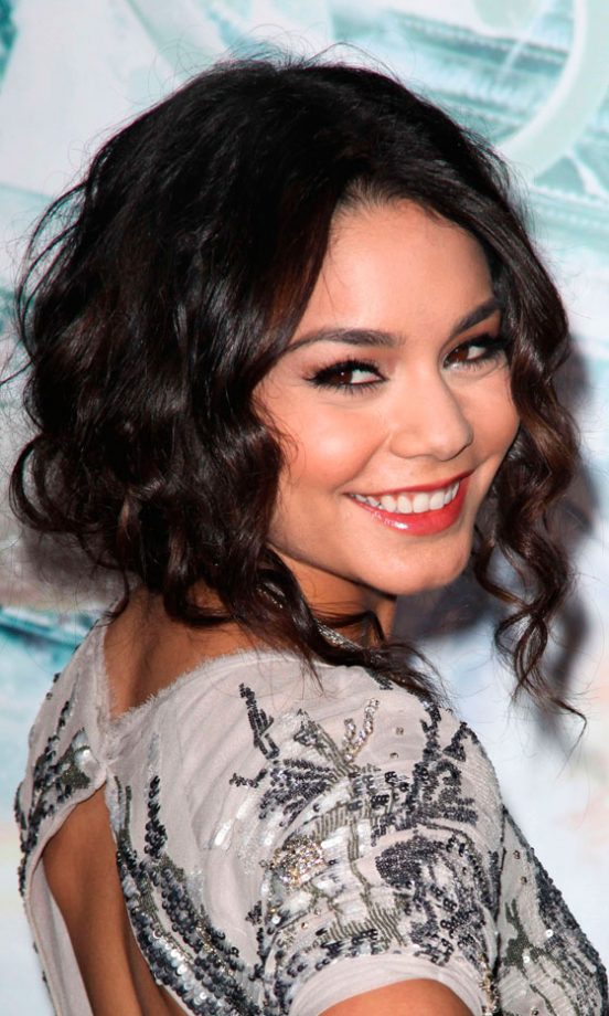 Tuck Long Hair Under And Pin To Transform Into A Fake Bob Hairstyle Like Vanessa Hudgens, 2011
