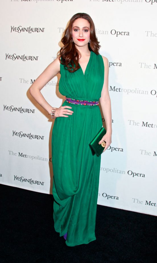 Emmy Rossum At The New York Premiere Of Le Comte Ory At The Metropolitan Opera, 2011