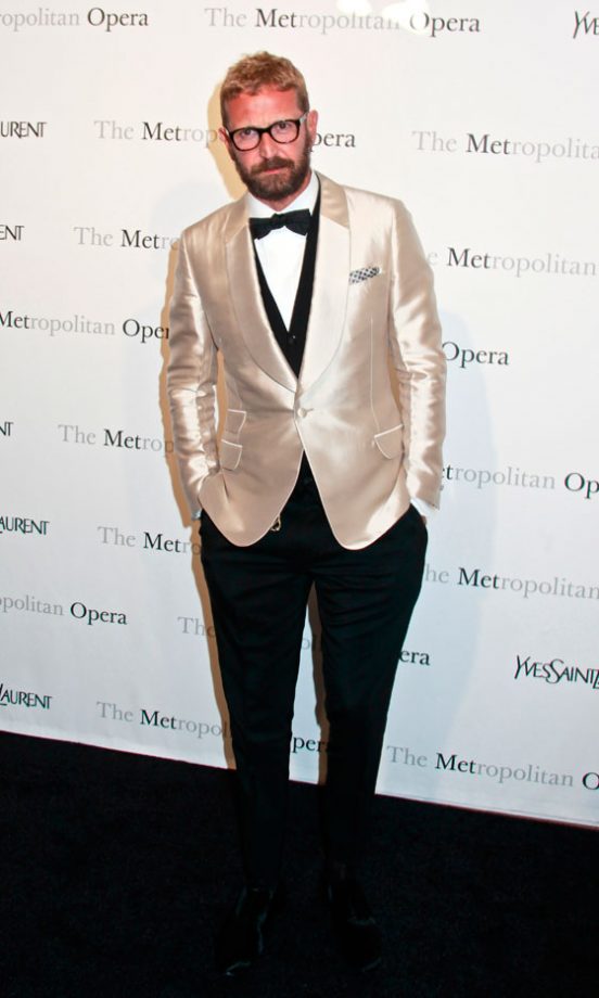 Yve Saint Laurent's Creative Director Stefano Pilati At The New York Premiere Of Le Comte Ory At The Metropolitan Opera, 2011