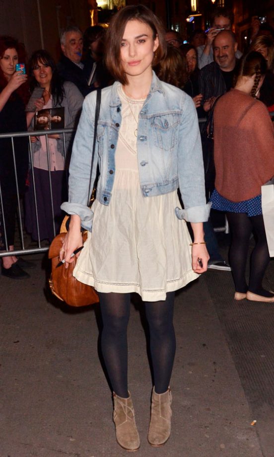 Keira Knightley Opts For Comfortable Shoe Boots And Off-Duty Denim, 2011