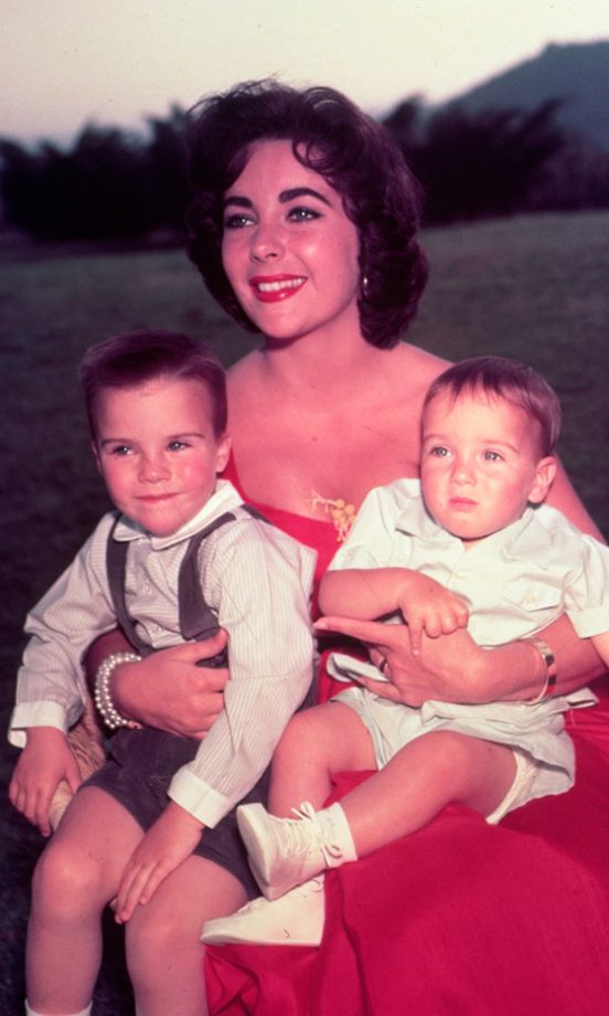 Elizabeth Taylor With Her Children, 1956