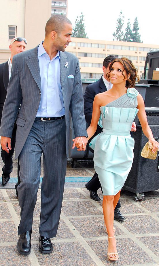 Eva Longoria With Her Fiance Tony Parker, 2007