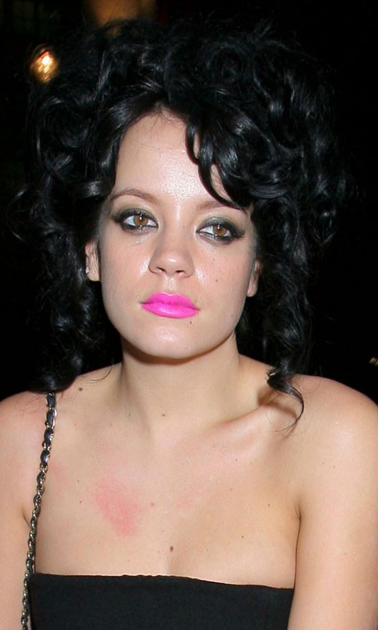 Lily Allen Plumps For A Fluoro Pink Lip, 2008