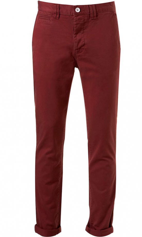 Topman Burgundy Skinnies, £32