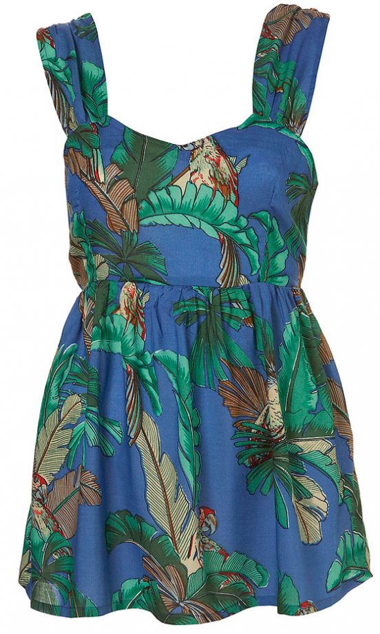Topshop Tropical Print Suntop, £28