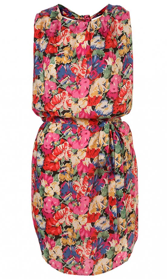 Topshop Floral Knotback Dress, £36