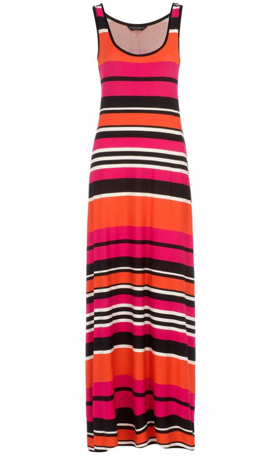 Dorothy Perkins Contrast Stripe Maxi Dress, £35