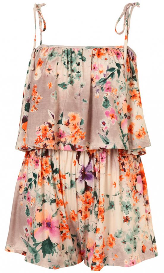 Topshop Double Layer Floral Playsuit, £34