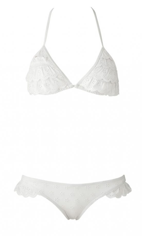 New Look Broderie Anglaise Bikini - Top, £14.99 And Bottoms, £8.99