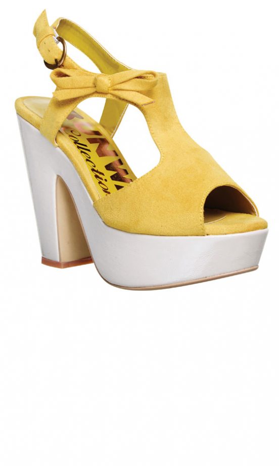 Next Yellow Bow Platforms, £35