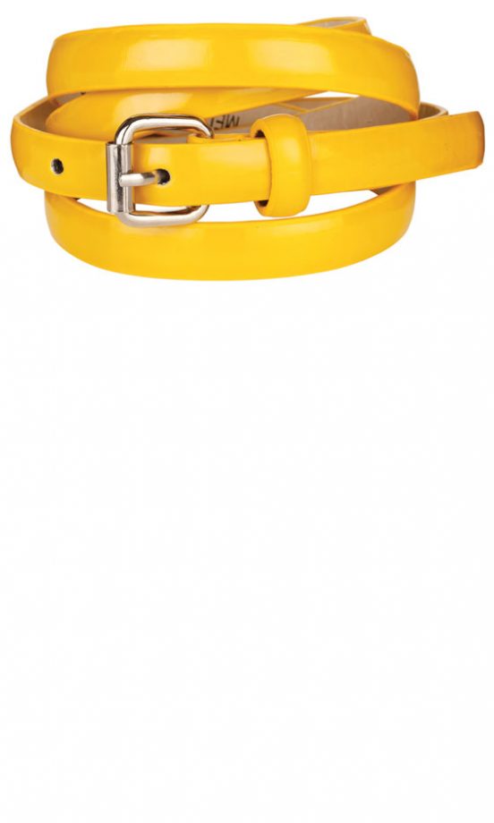 Next Patent Yellow Belt (Set Of 2), £6