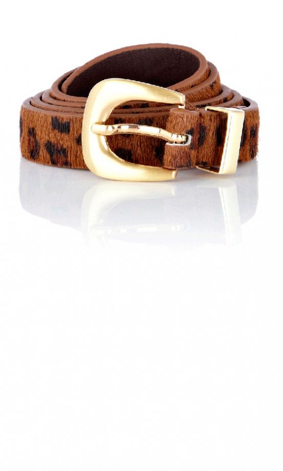 Warehouse Slim Leopard Belt, £20