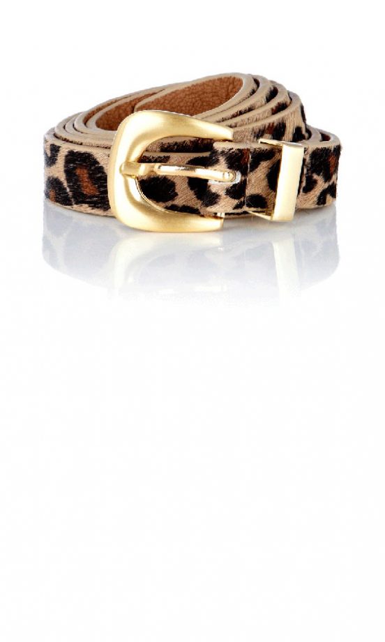 Warehouse Slim Leopard Belt, £20