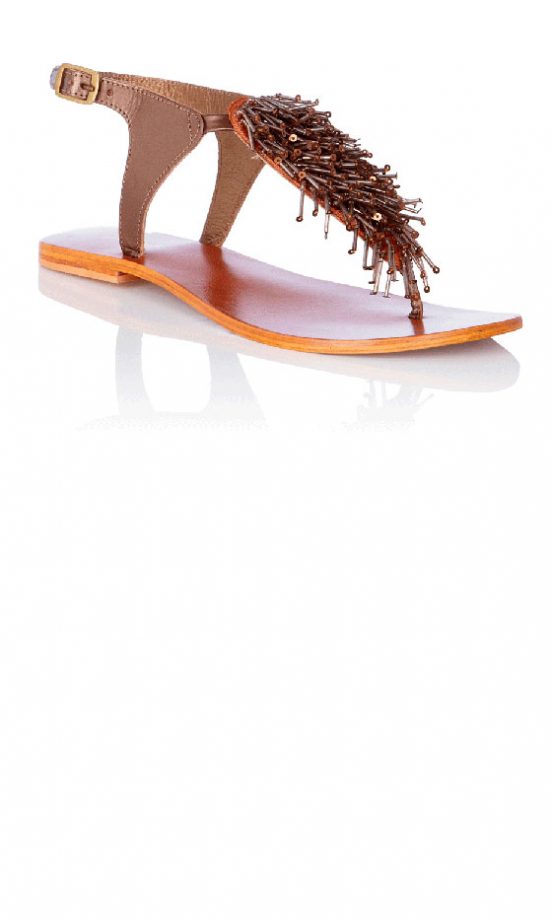 Warehouse Beaded Fringe Sandal, £25