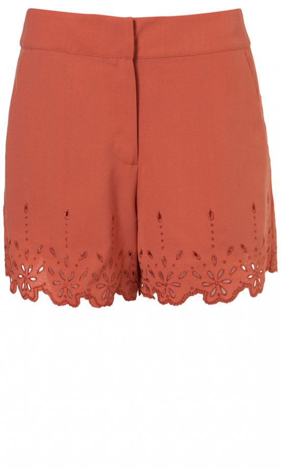 Topshop Cutwork Detail Shorts, £38