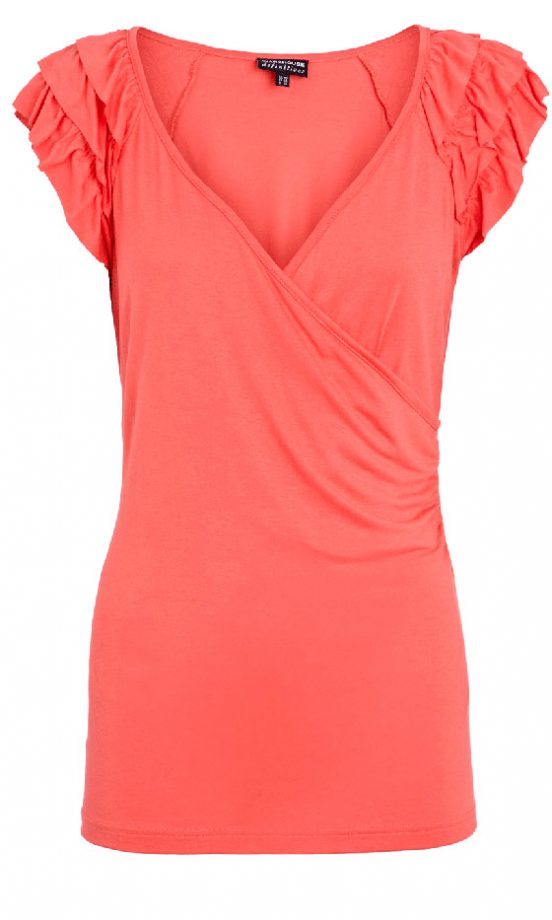 Warehouse Ruffle Sleeve Top, £25