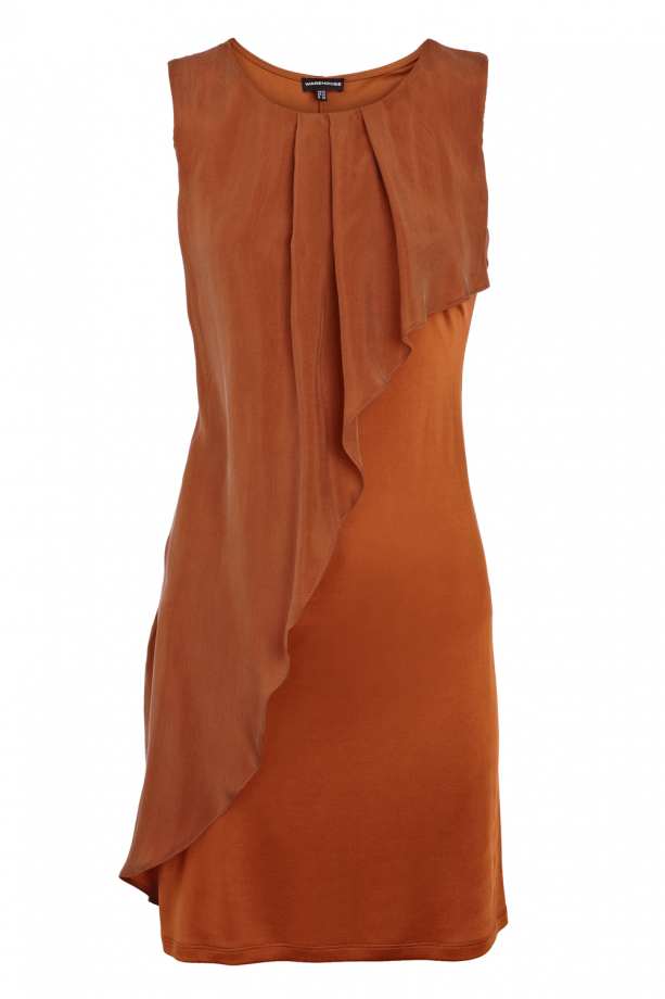 Warehouse Cupro Frill Dress, £60