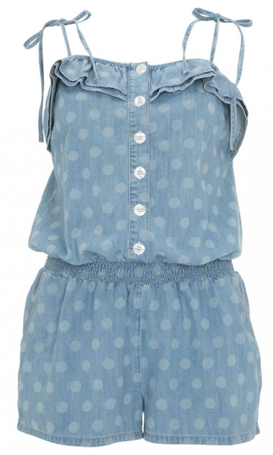 Warehouse Polka Dot Playsuit, Was £45 Now £35
