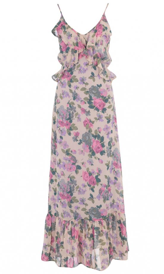 Dorothy Perkins Floral Frill Maxi Dress, £28