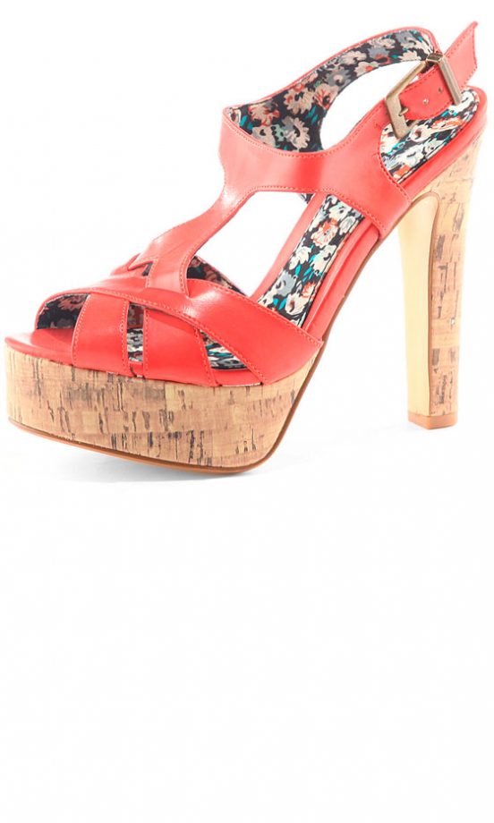 Dorothy Perkins Coral Platform Sandals, £39