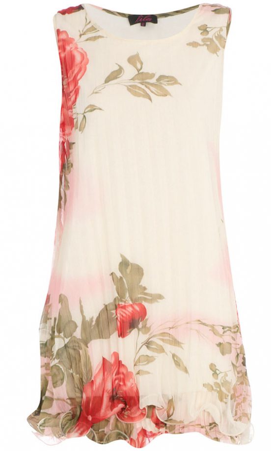 Dorothy Perkins Cream Floral Shift Dress, £28