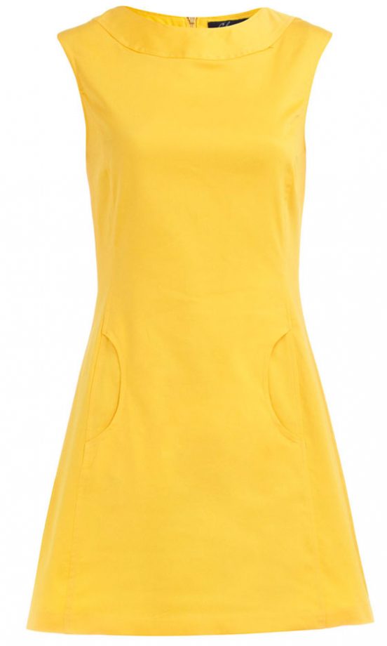Dorothy Perkins Yellow Pocket Shift Dress, £32