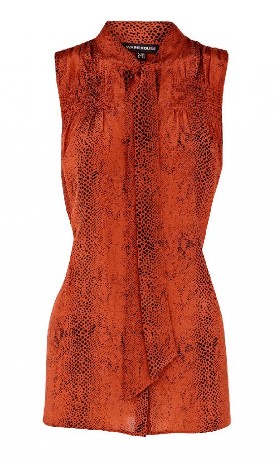 Warehouse Snake Print Blouse, £50