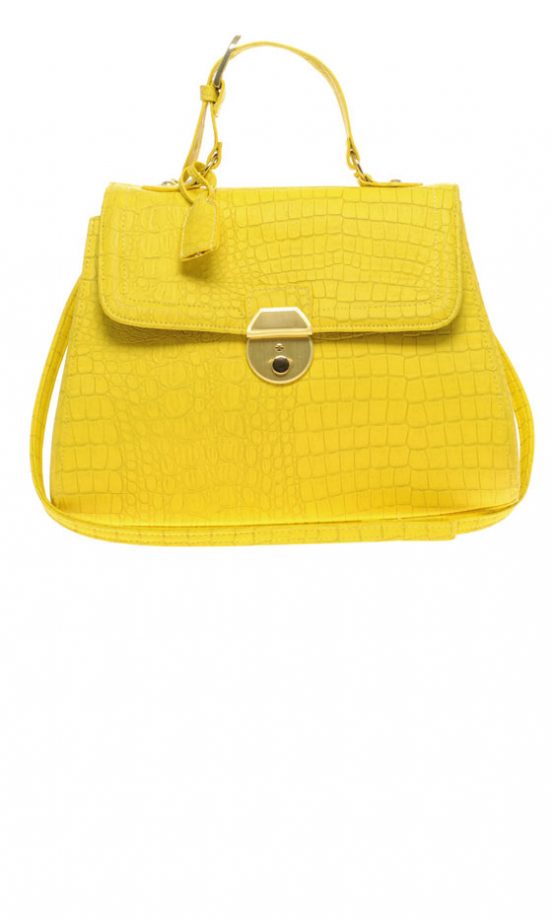 Asos Yellow Faux Croc Bag, £35 - Coming Soon