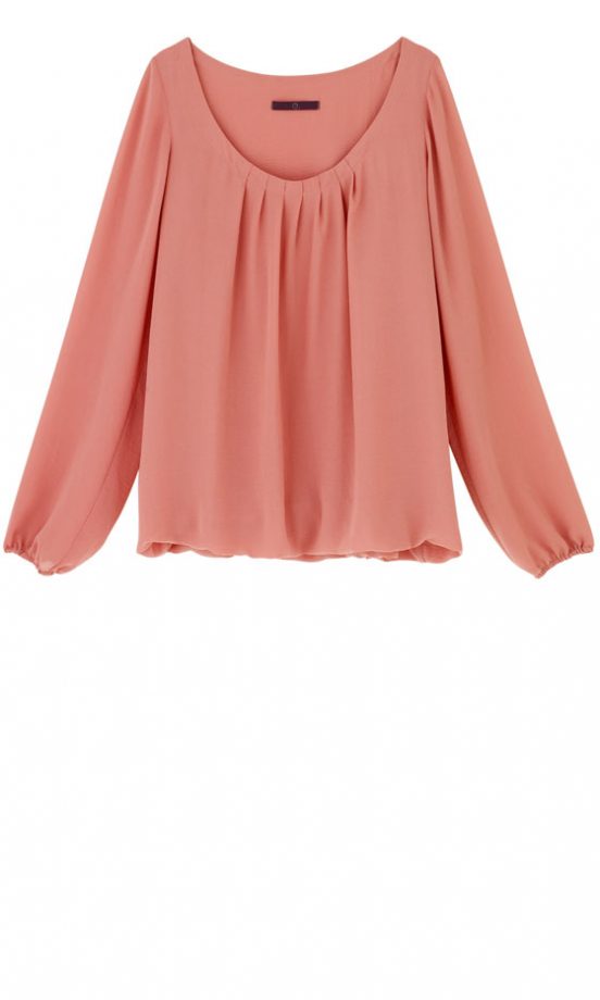 Evans Peach Chiffon Top, £32.50