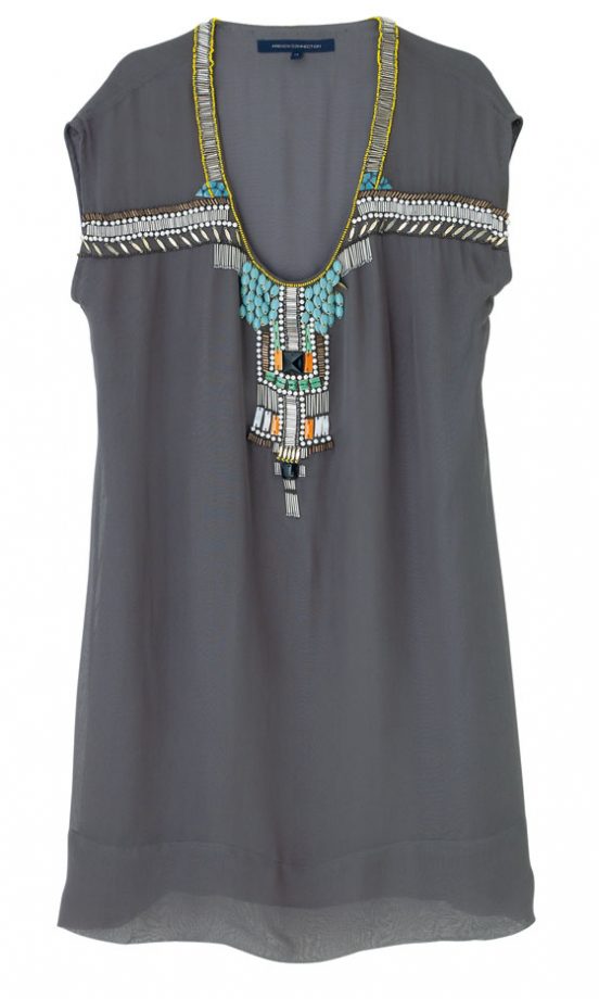 French Connection Georgette Embellished Tunic Dress, £155