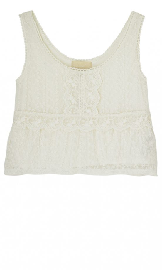 H&M Lace Crop Top, £19.99 - In Stores Only