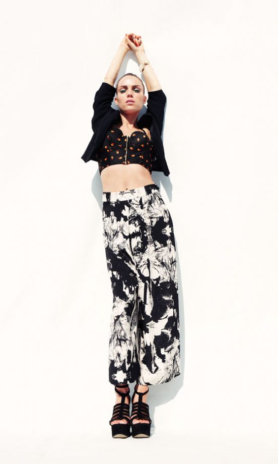 Topshop Etch Print Trousers, £120