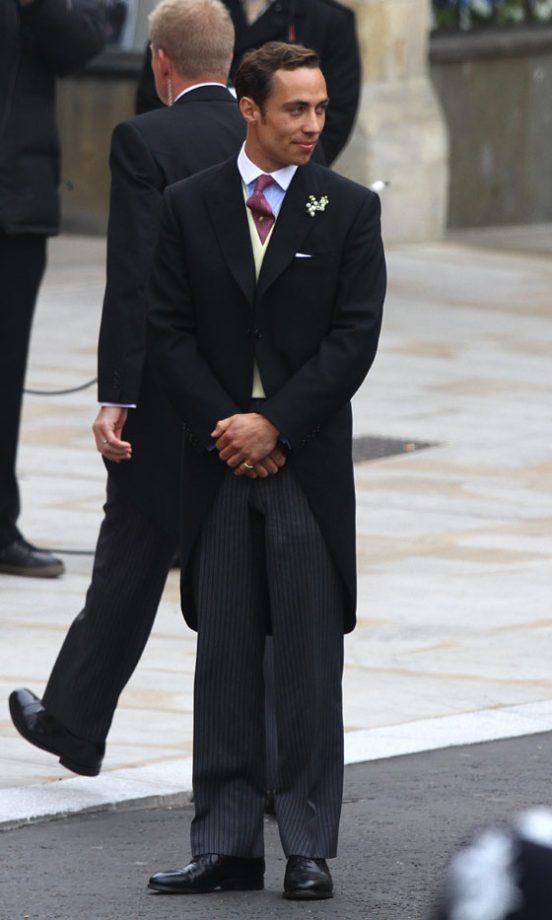 James Middleton Arrives At The Royal Wedding Of His Sister Kate Middleton And Prince William, 2011