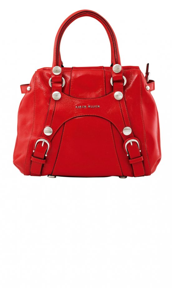 Karen Millen Red Leather Bag, £185 - In Stores Only