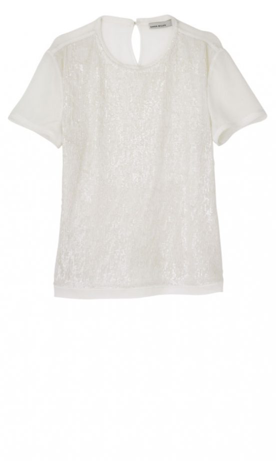 Karen Millen Sequin T-Shirt, £125 (In Stores Only)