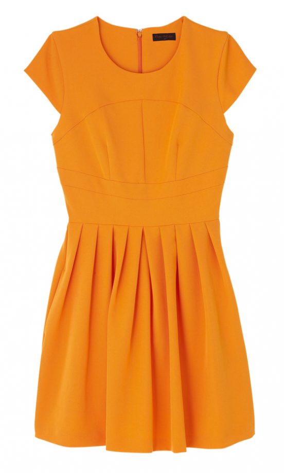 Miss Selfridge Orange Skater Dress, £42
