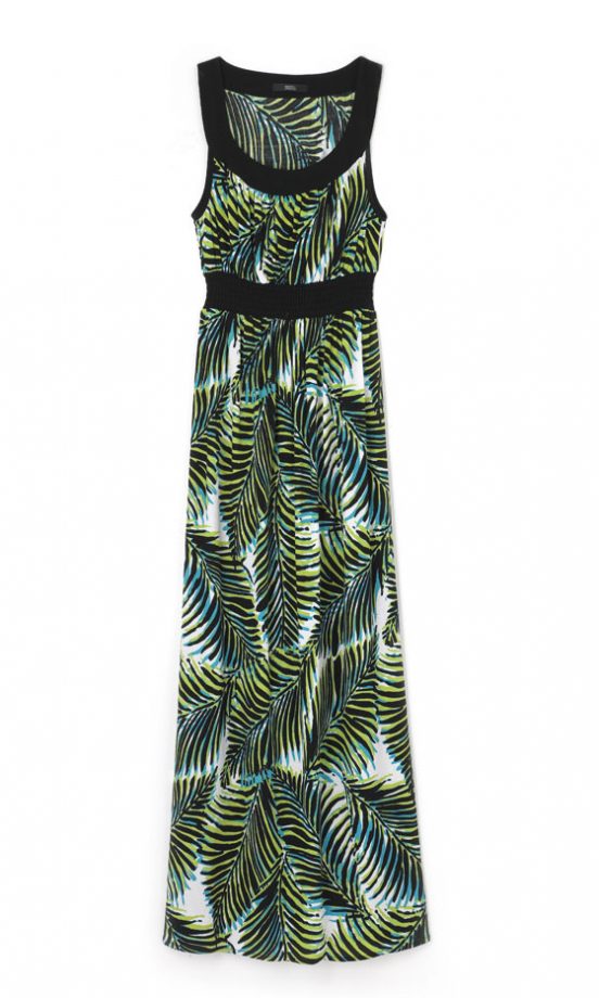 Marks And Spencer Leaf Print Maxi Dress, £32