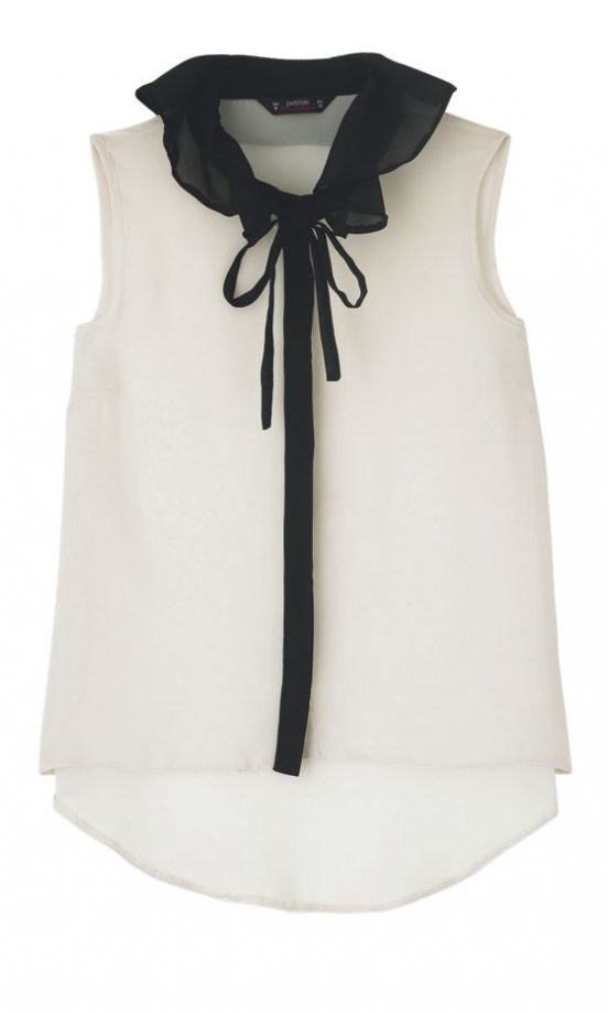 Miss Selfridge Contrast Collar Blouse, £30