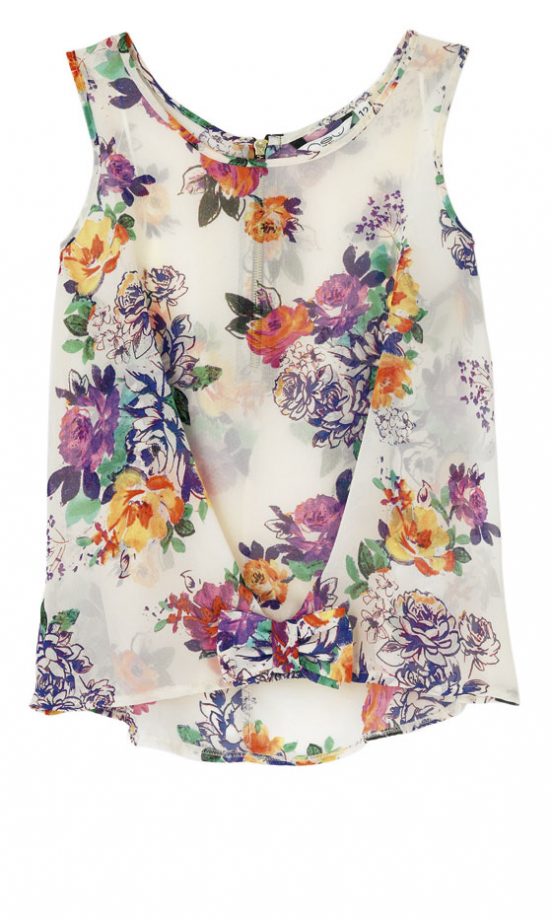 New Look Floral Chiffon Top, £19.99